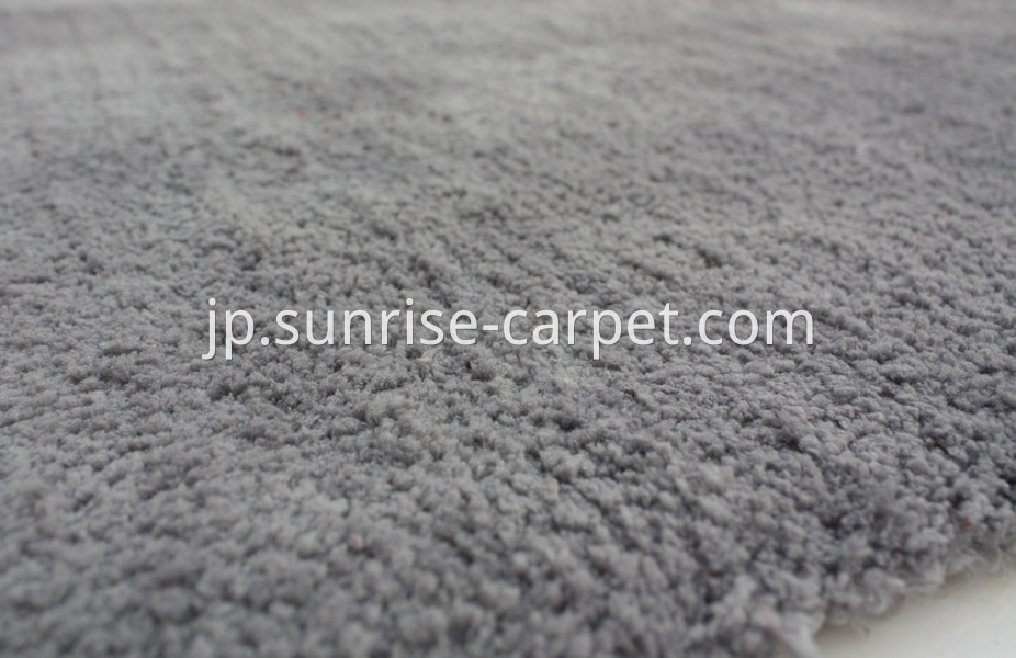 Microfiber soft shaggy with solid color grey